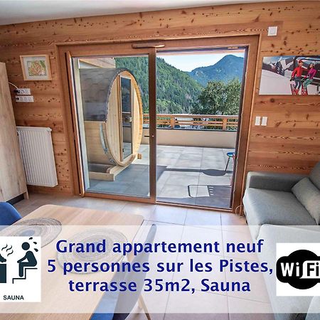 Dans Residence Neuve Le Snow Roc Sur Les Pistes, Grand Studio Cosy 5 Pers Avec Terrasse Panoramique, Sauna, Wifi Saint-Jean-d'Aulps Exterior photo