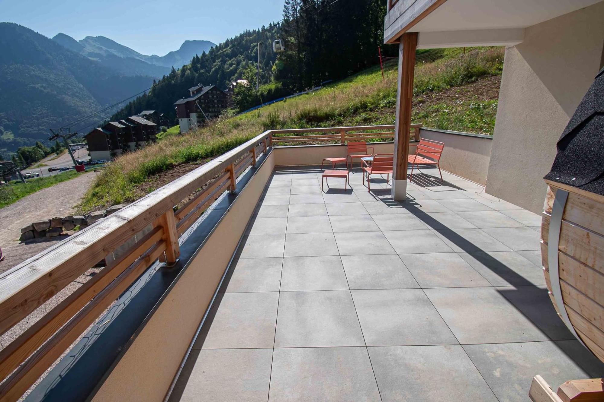 Dans Residence Neuve Le Snow Roc Sur Les Pistes, Grand Studio Cosy 5 Pers Avec Terrasse Panoramique, Sauna, Wifi Saint-Jean-d'Aulps Exterior photo