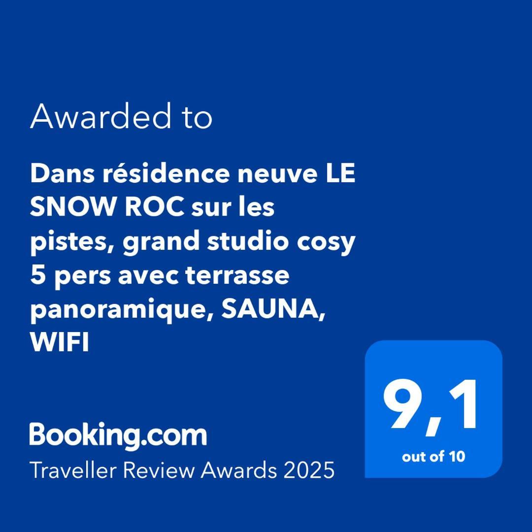 Dans Residence Neuve Le Snow Roc Sur Les Pistes, Grand Studio Cosy 5 Pers Avec Terrasse Panoramique, Sauna, Wifi Saint-Jean-d'Aulps Exterior photo